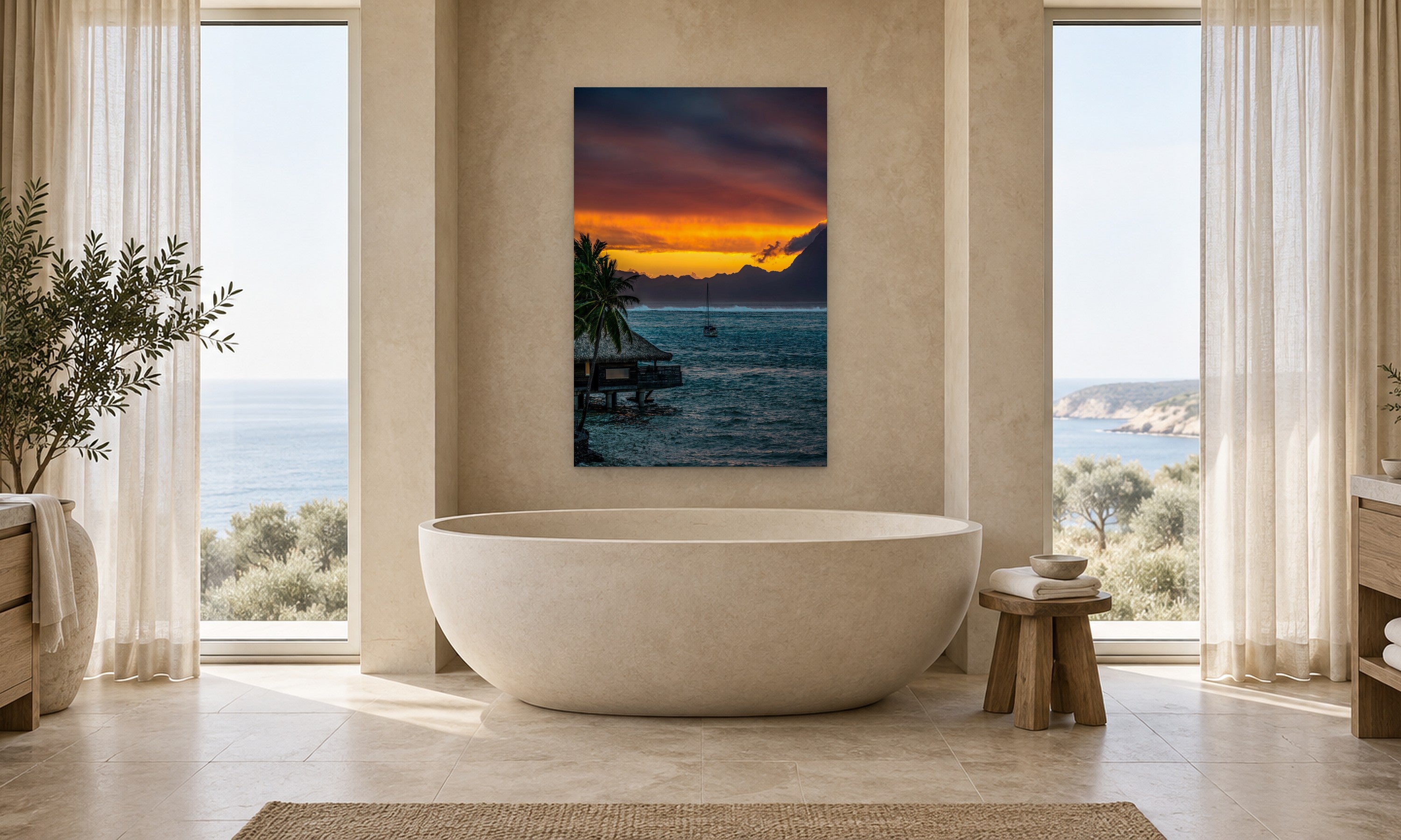 Love by Aaron Chang, shown in a spa bathroom