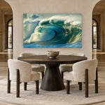 Morning Crest by Aaron Chang, shown in an arched dining room