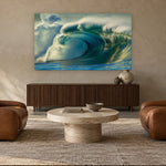 Morning Crest by Aaron Chang, shown in a collector’s lounge