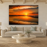 My Dog and Me by Aaron Chang, shown in a coastal living room