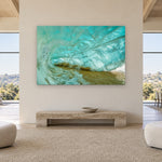 Water Cave by Aaron Chang, shown in a gallery loft