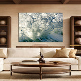 Water Matrix by Aaron Chang, shown in a living room with display cabinets